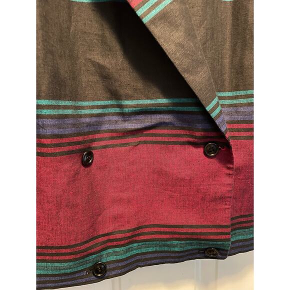 Perry Ellis Portfolio Vintage Stripe Skirt Jacket Suit Set - Picture 11 of 16